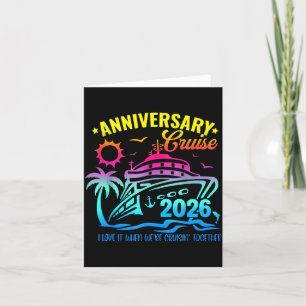 Anniversary Cruise Making Memories Together Design Card