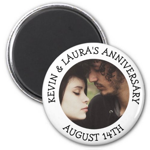 Anniversary Date Personalized Reminder Magnet