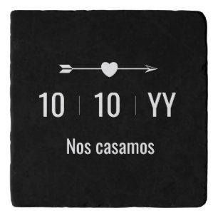 Anniversary Date Spanish Trivet