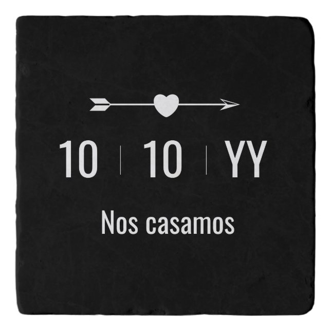 Anniversary Date | Spanish Trivet (Front)