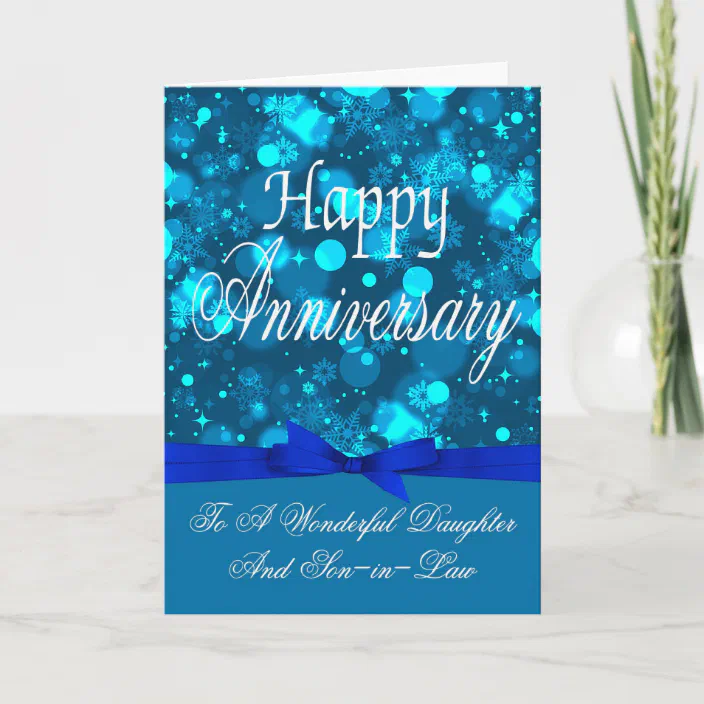 Anniversary Daughter And Son In Law Greeting Card Zazzle Com