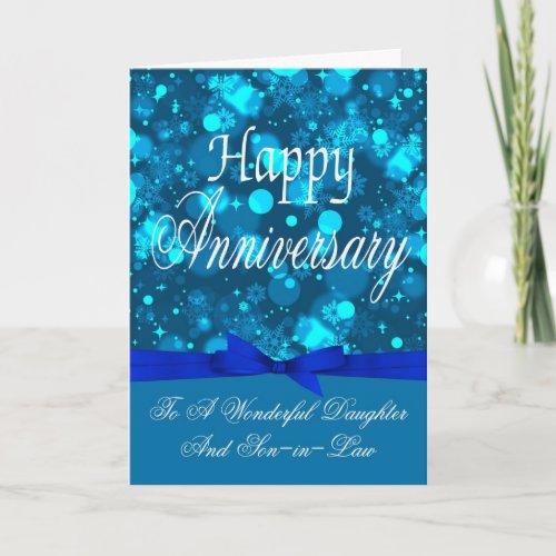 Anniversary Daughter And Son_in_Law Greeting Card