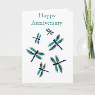 Anniversary Dragonfly Art Card