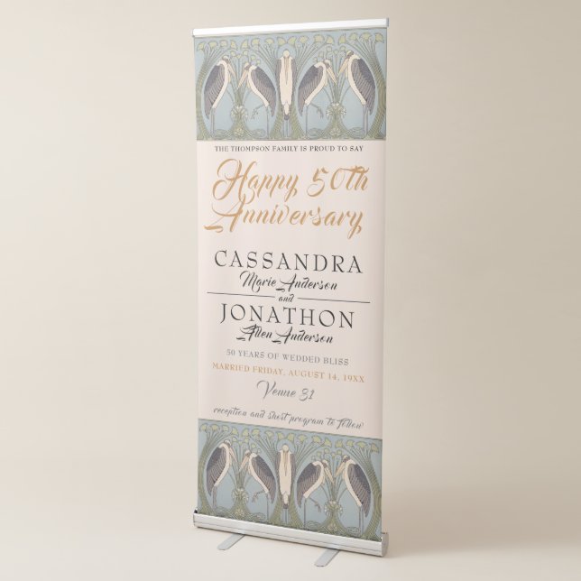 Anniversary Event Vertical Banner Sign- Interior (3/4)