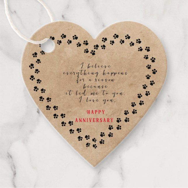 Anniversary Favor Tags (Front)