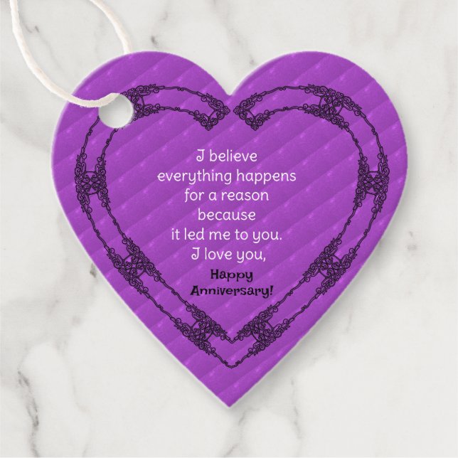 Anniversary Favor Tags (Front)