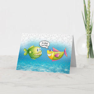 Anniversary Fish in Bubbles Card