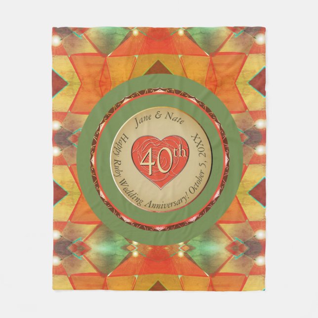 Anniversary Fleece Blanket (Front)