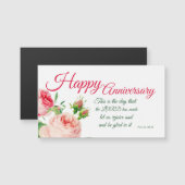 Anniversary Floral Psalm 118:24   Magnet (Front/Back)