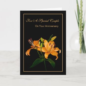 Anniversary For A Special Couple Card by LivingLife at Zazzle