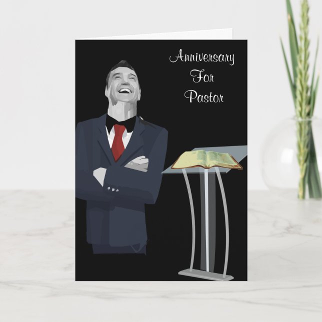 Anniversary for Pastor Card (Front)