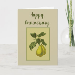 Anniversary Fun for the Perfect Pair (Pear) Custom Card