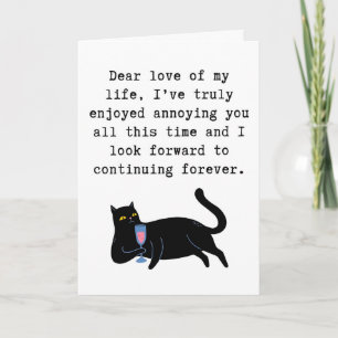 Anniversary Funny Card, Humorous Valentine’s Card