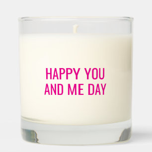 Anniversary Gift Candle Happy You And Me Day Funny