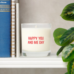 Anniversary Gift Candle Happy You And Me Day Funny