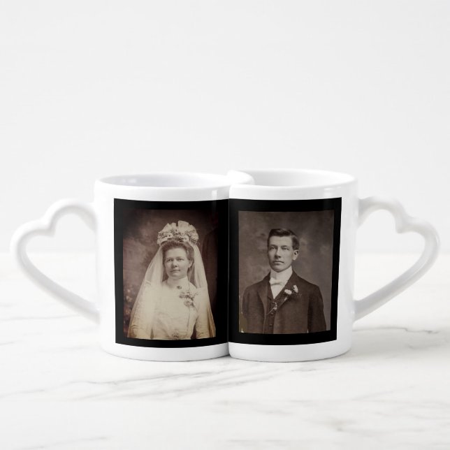 Anniversary Gift Photo Coffee Mugs (Front Nesting)