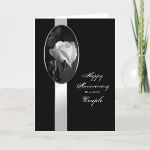 Anniversary - Great Couple - Black/White Card