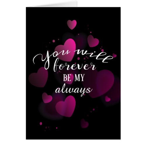 Anniversary Hearts with Love Quote