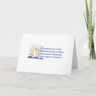 Anniversary, "Hopes of Tomorrow" quote Card