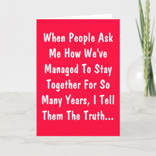 Anniversary Humor Card