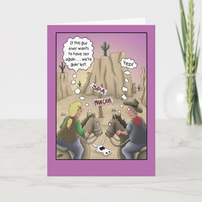 Anniversary humor card, Horse Sense Card (Front)