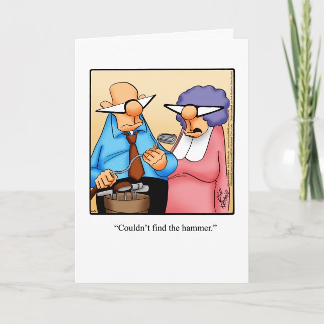Anniversary Humor Greeting Card For Him (Front)