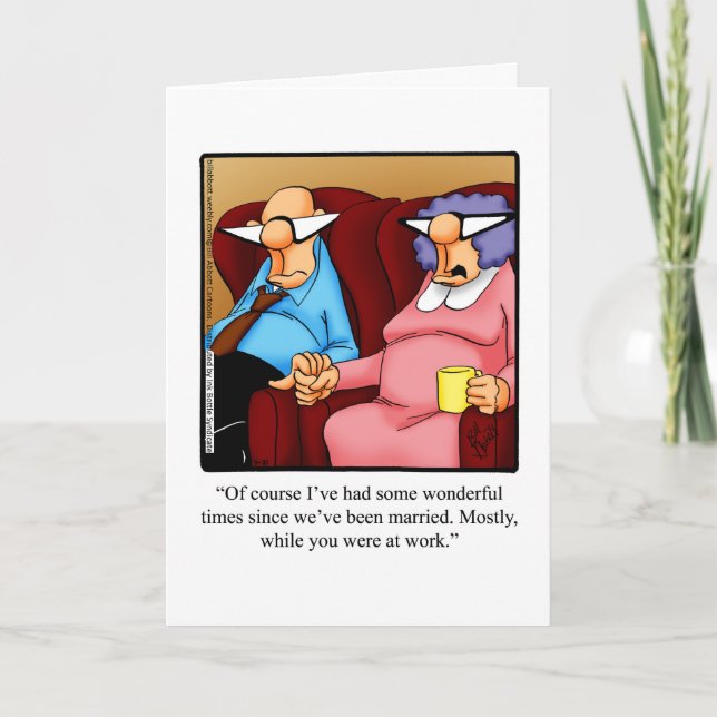 Anniversary Humor Greeting Card For Him (Front)