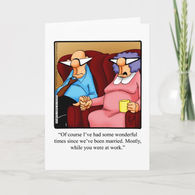 Anniversary Humor Greeting Card For Him (Front)