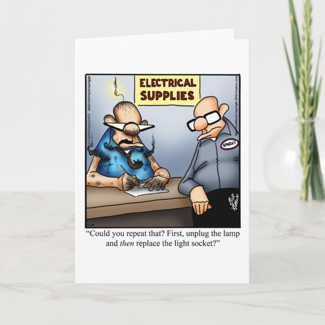 Anniversary Humor Greeting Card For Him (Front)