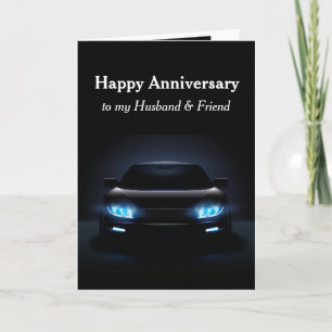 Anniversary Husband Friend Sports Car Automobile Card