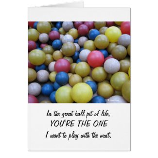 Anniversary-In the Fun Ball Pit Card
