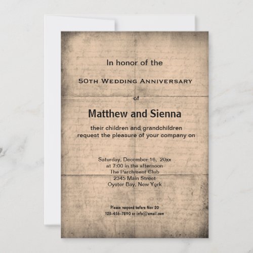 Anniversary Invitation