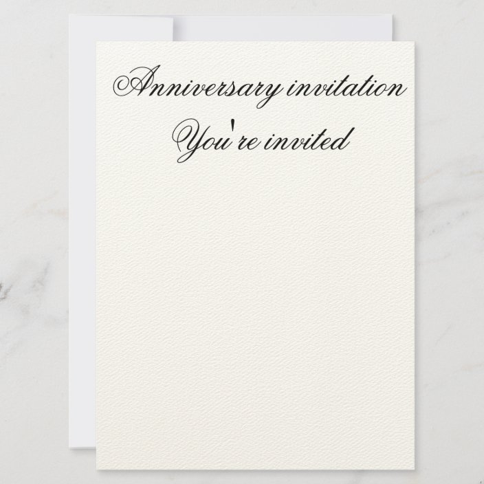 Anniversary invitation card | Zazzle.com