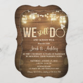 Anniversary invitation Rustic Vow Renewal Party (Front/Back)