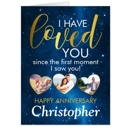 Anniversary Jumbo Photo Collage Heart BIG Card