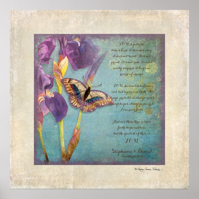 Anniversary, Love Chapter 1 Corinthians 13 Poster (Front)