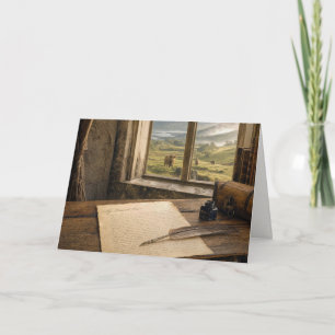 Anniversary Love Letter with Quill Pen Card