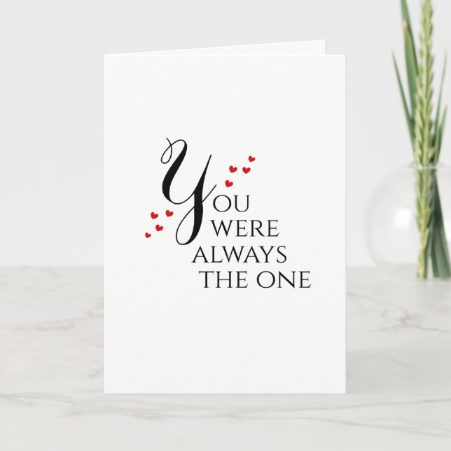 Anniversary Love Valentine Wedding Lover Her Him Card (Front)