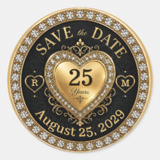 Anniversary Monogram Gold Seal