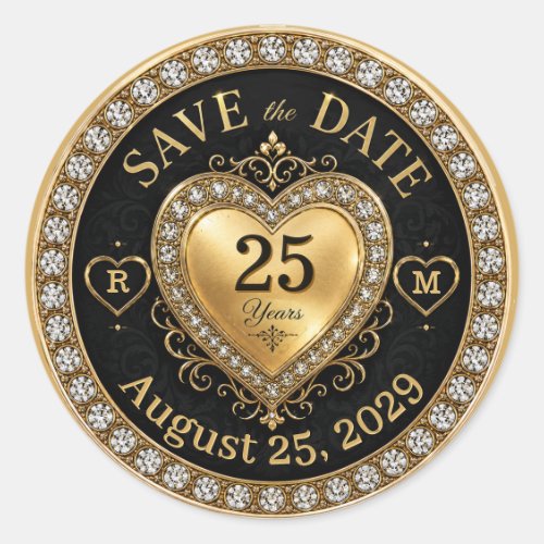 Anniversary Monogram Gold Seal