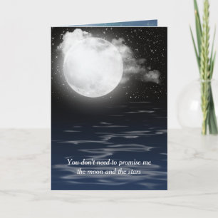 Anniversary Moon with Water Reflection Card