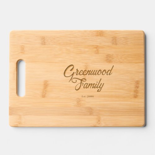 Anniversary  Newlywed Wooden Cutting Board