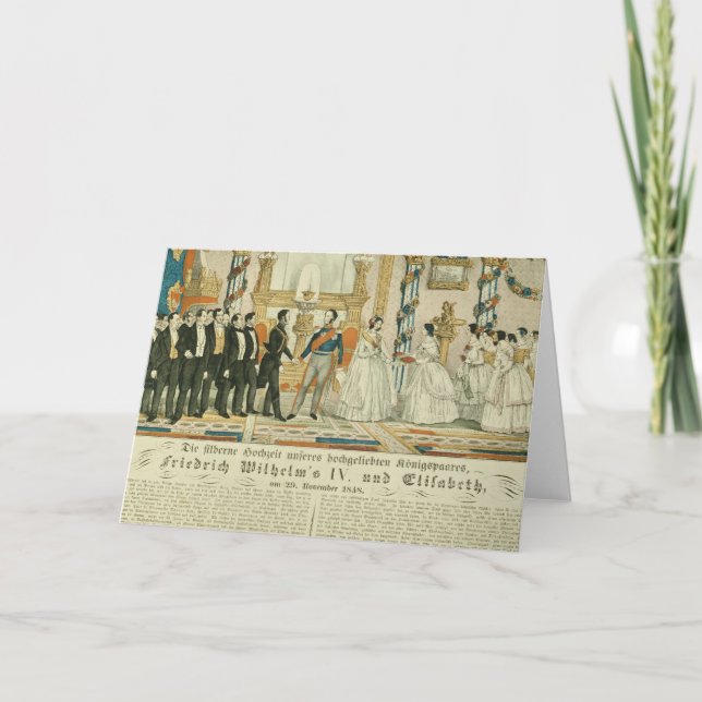 Anniversary of Frederick William IV and his Card (Front)