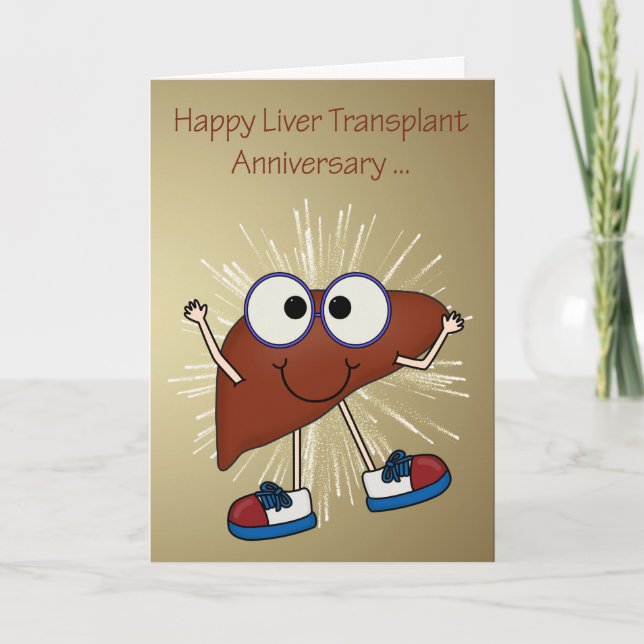 Anniversary Of Liver Transplant greeting cards (Front)