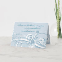 Anniversary of Loss of Husband Blue Swirls