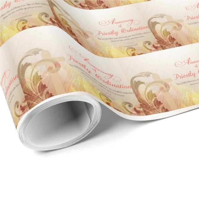 Anniversary of Priestly Ordination Wrapping Paper (Roll Corner)
