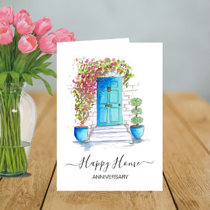 Anniversary on your new home real estate agent card