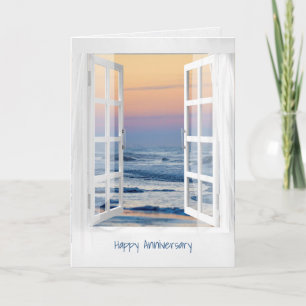 Anniversary Open Ocean Window Card