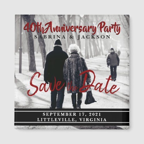 Anniversary or Any Event Party  _ Save the Date Magnet