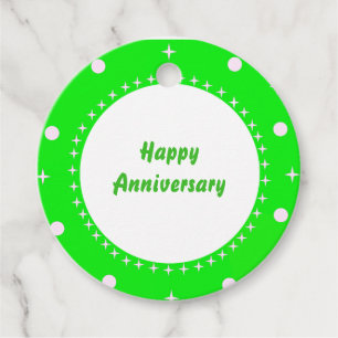 Anniversary or Wedding gift basket Favor Tags. Tags